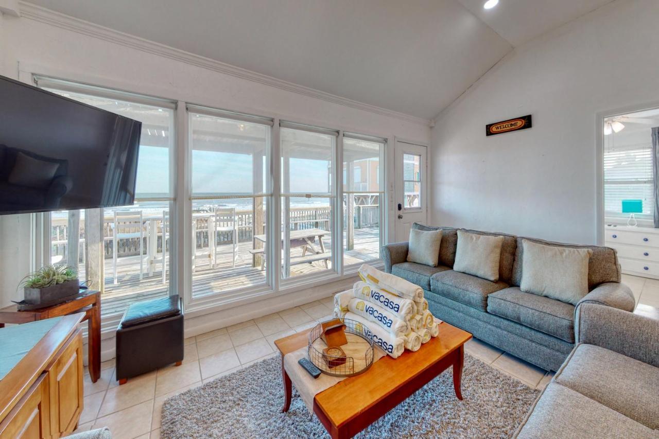 Gulf Front Retreat Villa Galveston Exterior photo
